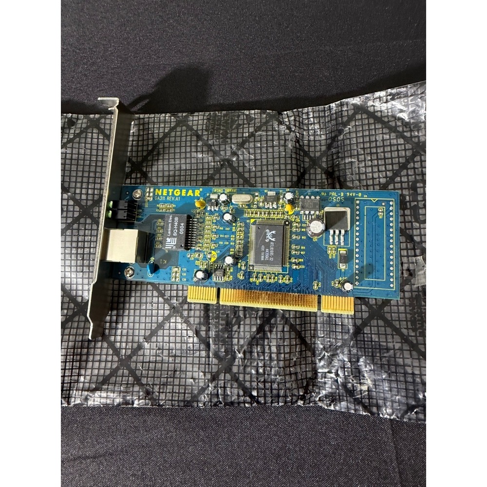 Netgear GA311 Gigabit Ethernet PCI Adapter Card Blue Excellent 10/100/1000 Mbps